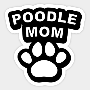 Poodle Mom Sticker